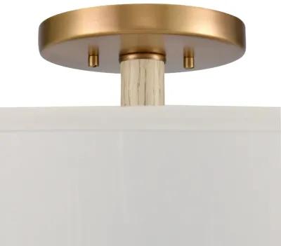 Neville 20'' Wide 4-Light Brass Semi Flush Mount