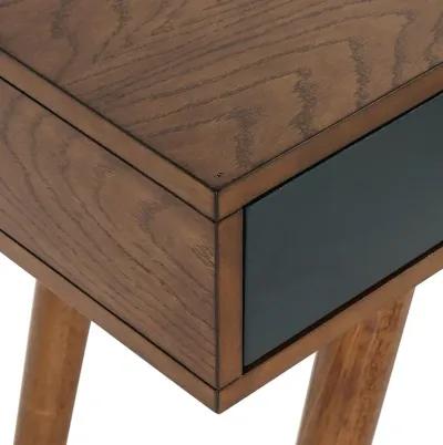 Belen Kox Pecan Blue 3-Drawer Writing Desk, Belen Kox