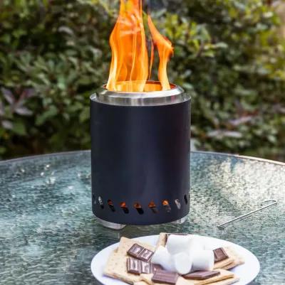 Triple Burn Stainless Steel Smokeless Fire Pit