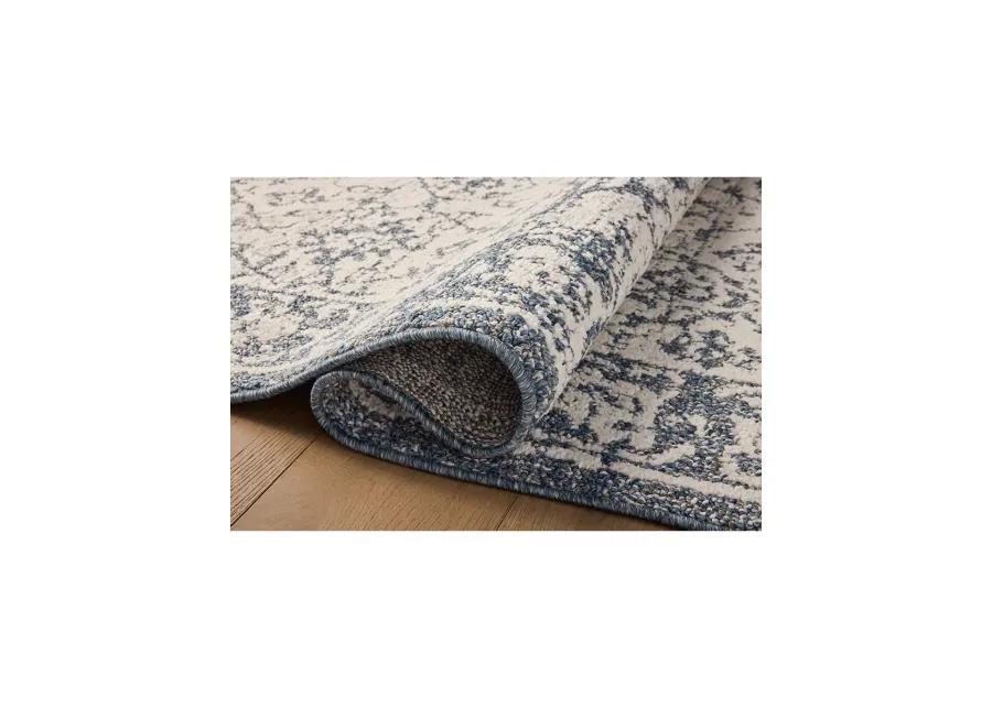 Gigi Ivory/Blue 5'3" x 7'6" Area Rug by Magnolia Home by Joanna Gaines x Loloi