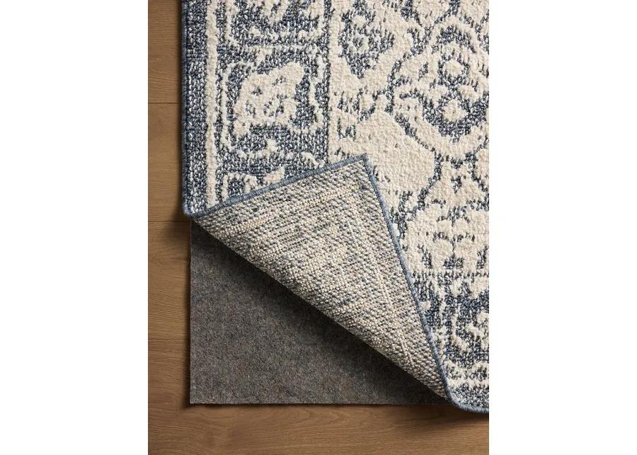 Gigi Ivory/Blue 5'3" x 7'6" Area Rug by Magnolia Home by Joanna Gaines x Loloi