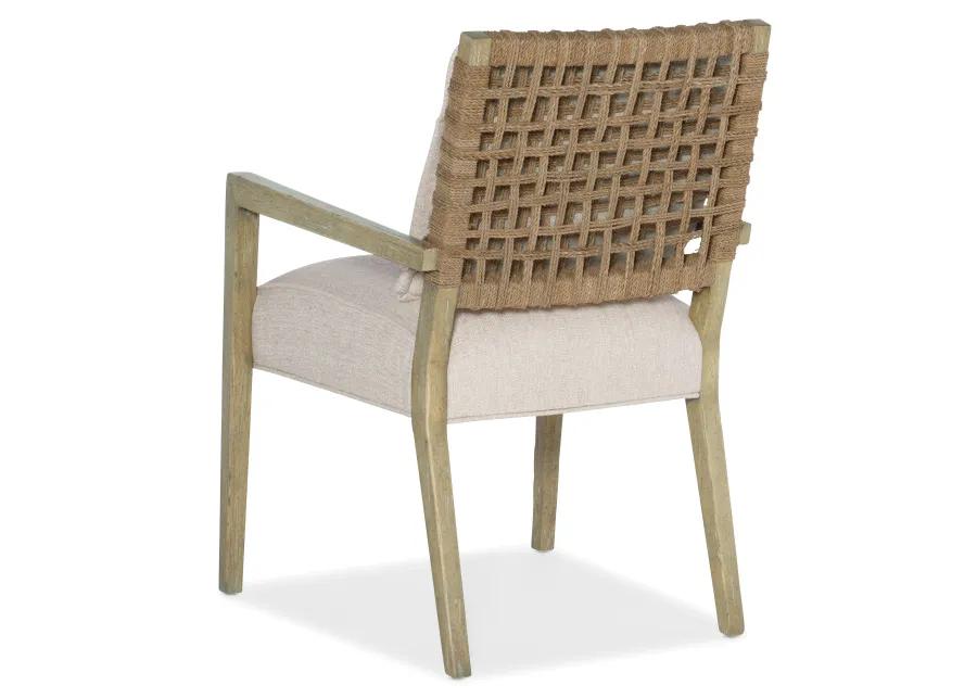 Surfrider Woven Back Arm Chair