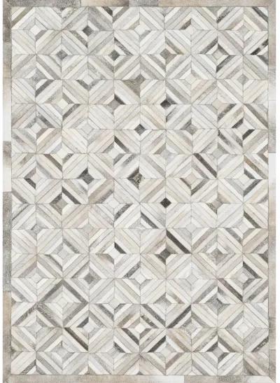 Promenade PO01 Ivory/Grey 5' x 7'6" Rug