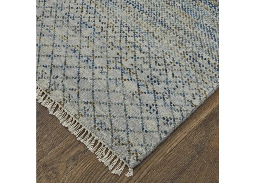 Branson 69BQF 5'6" x 8'6" Blue/Ivory/Brown Rug