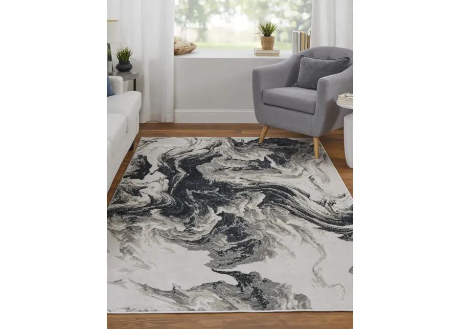 Micah 39LPF 13' x 20' Ivory/Black/Taupe Rug