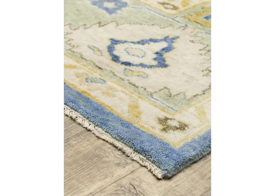 Palace 2'6" x 10' Blue Rug