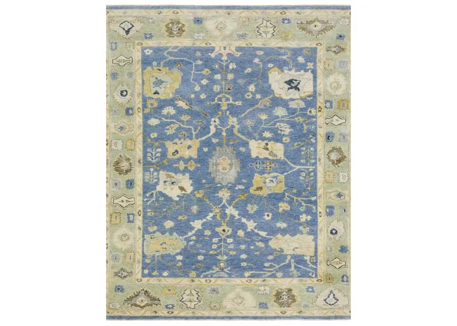 Palace 2'6" x 10' Blue Rug