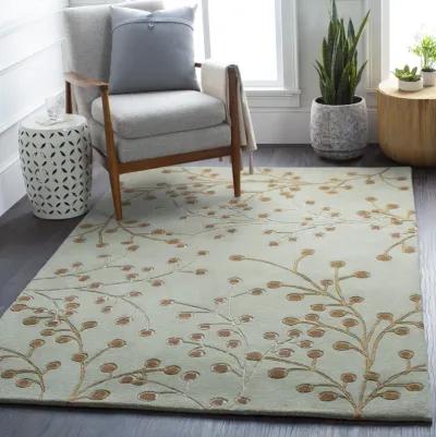 Athena ATH-5053 4' Round Green Rug