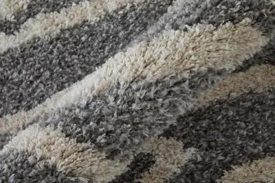 Mynka 39IBF Gray/Ivory 4' x 6' Rug