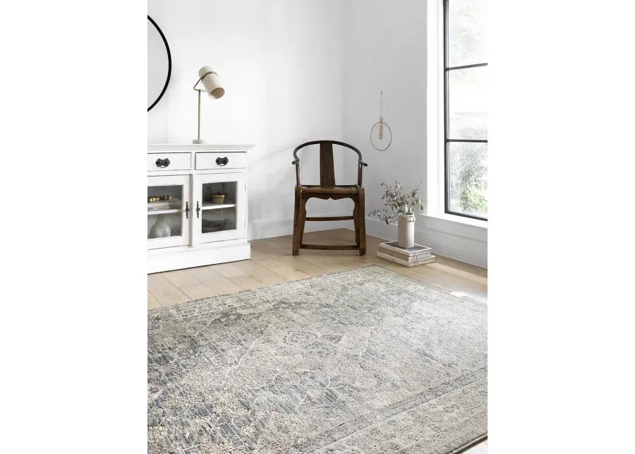 Teagan TEA04 Sky/Natural 3'4" x 5'7" Rug