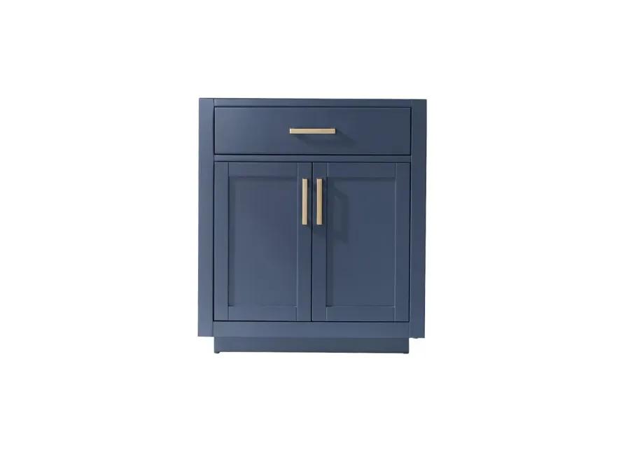 Altair Single Bathroom Vanity Cabinet Only in Royal�Blue and Mirror, without Countertop