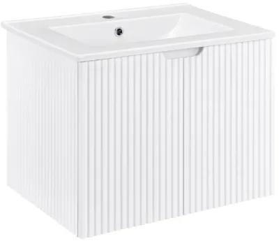 17.72 in. W x 23.62 in. D x 18.7 in. H Single Sink Bath Vanity with Recessed Handles with White Ceramic Top