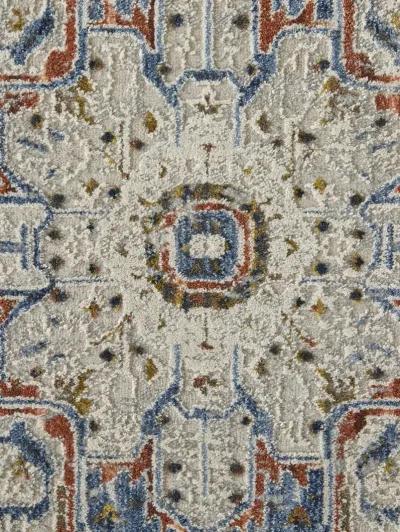 Kaia 39HTF Ivory/Blue/Red 2' x 3' Rug