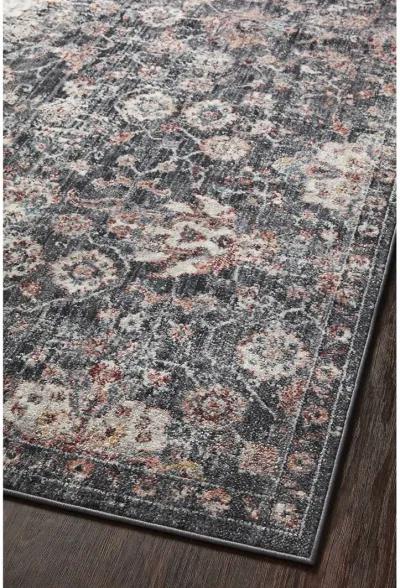 Cassandra CSN03 Charcoal/Rust 5'3" x 7'9" Rug