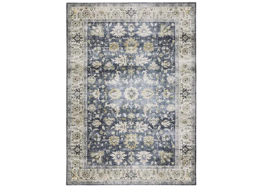 Charleston 7'6" x 10' Blue Rug