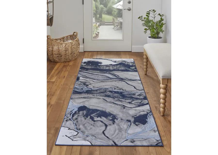 Gaspar 39KTF Blue/Gray/Ivory 10'4" x 13'6" Rug