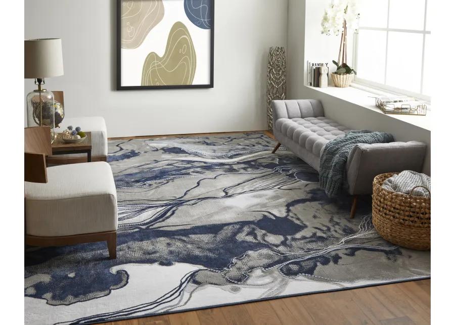 Gaspar 39KTF Blue/Gray/Ivory 10'4" x 13'6" Rug