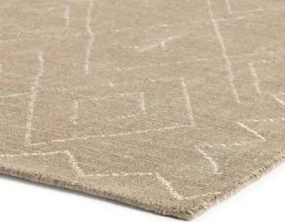 Nador Taupe Moroccan Hand Knotted 8' x 10' Rug