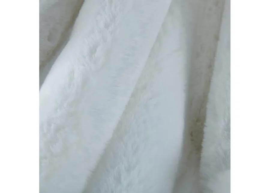 Cassilda Luxury Chinchilla Faux Fur Throw Blanket (50" x 60")