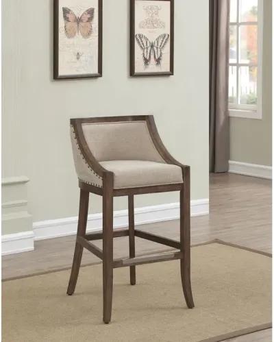 Michelle 26" Bar Stool - Warm Brown