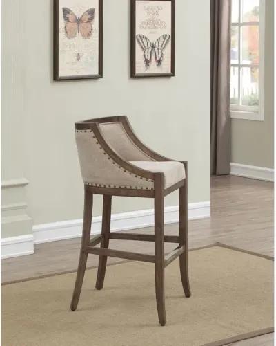 Michelle 26" Bar Stool - Warm Brown