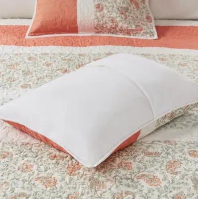 Gracie Mills Singleton Reversible Paisley Lace 6-Piece Cotton Percale Quilt Set