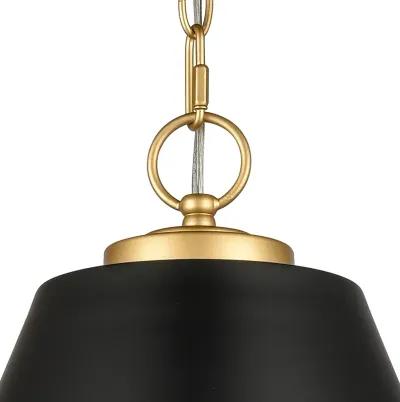 Vellus 14" wide Black Pendant