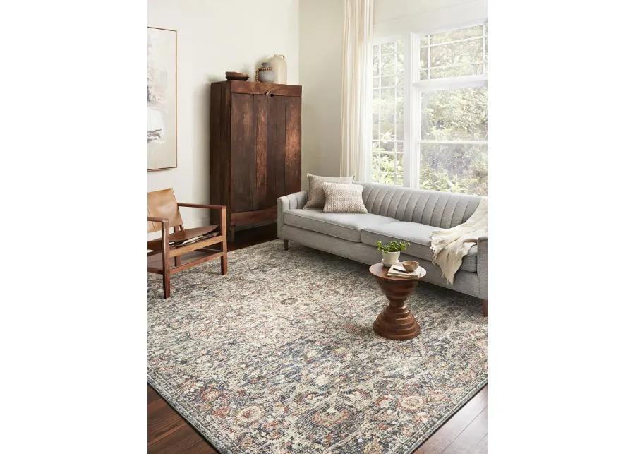 Saban SAB02 Blue/Spice 7'10" x 10' Rug