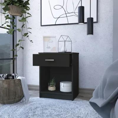 Eco Nightstand, Superior Top, One Drawer, Lower Shelf