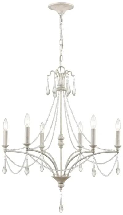 French Parlor 27'' Wide 6-Light Chandelier