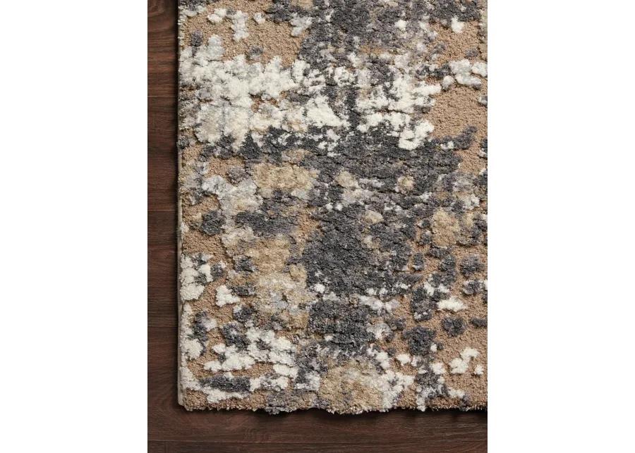 Theory THY04 Taupe/Grey 5'3" x 7'8" Rug