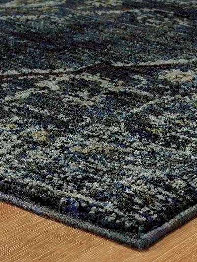 Andorra 2'6" x 12' Blue Rug