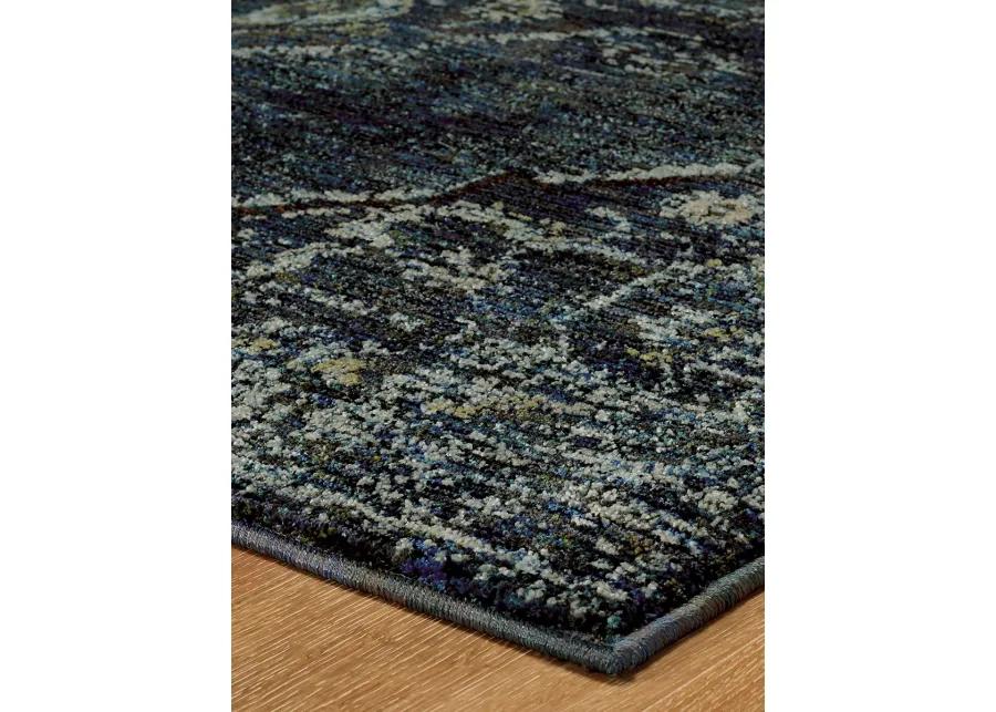 Andorra 2'6" x 12' Blue Rug