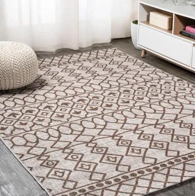 Kafel Tribal Bohemian Indoor/Outdoor Area Rug