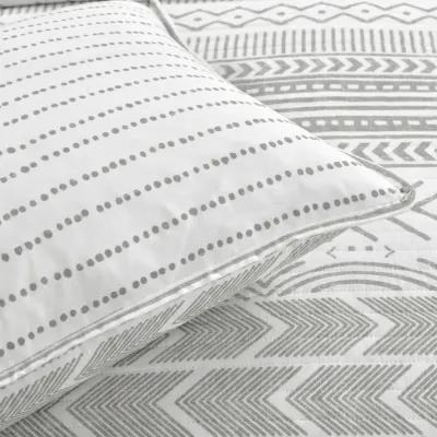 Hygge Geo Reversible Oversized Cotton Quilt 3Pc Set