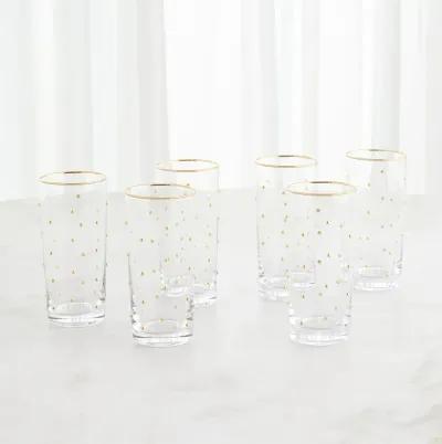 Set of 6 Celebration Highball Glasses