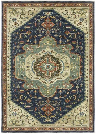 Francesca 3'3" x 5' Blue Rug