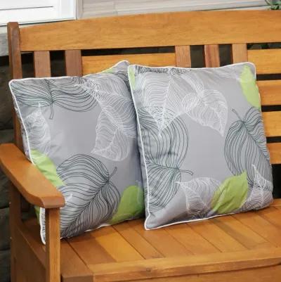 Sunnydaze Indoor/Outdoor Square Throw Pillow - 16 in