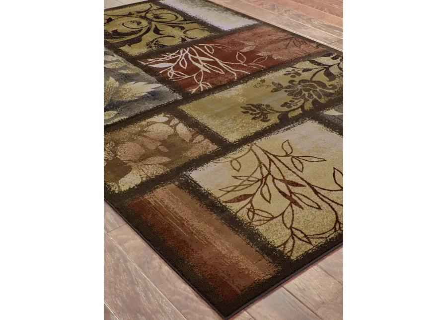 Hudson 7'8" x 10'10" Brown Rug