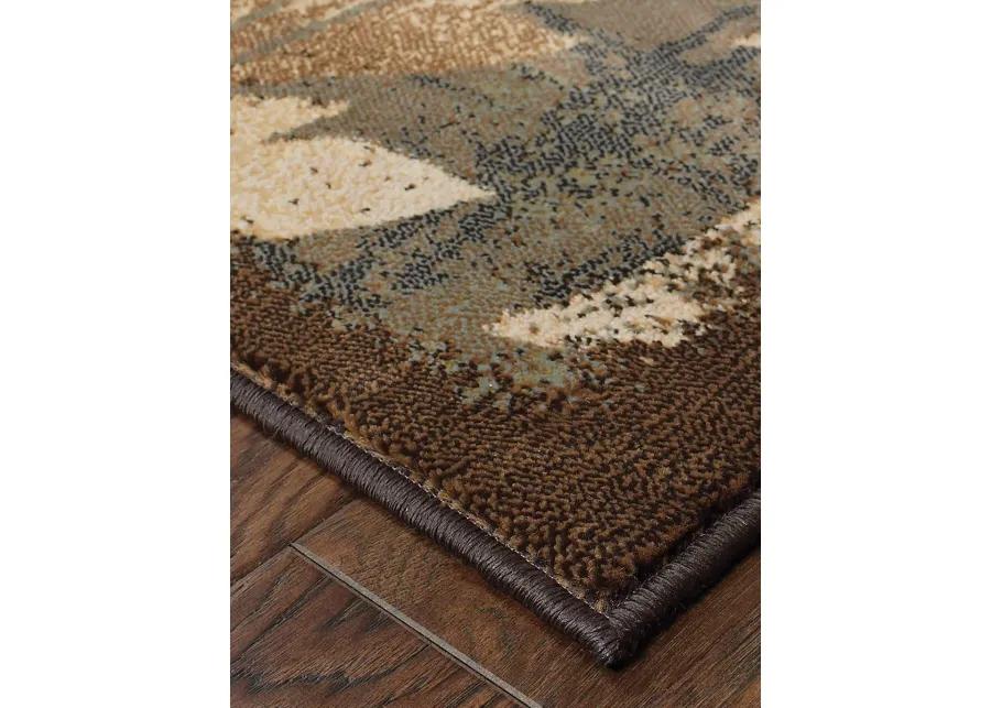 Hudson 7'8" x 10'10" Brown Rug