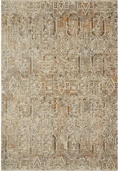 Lourdes LOU05 Ivory/Orange 7'10" x 10' Rug