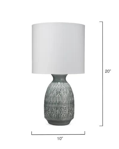 Frieze Ceramic Table Lamp, Blue