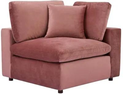 Commix Down Filled Overstuffed Performance Velvet 4-Seater Sofa