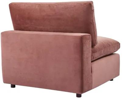 Commix Down Filled Overstuffed Performance Velvet 4-Seater Sofa