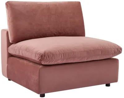 Commix Down Filled Overstuffed Performance Velvet 4-Seater Sofa