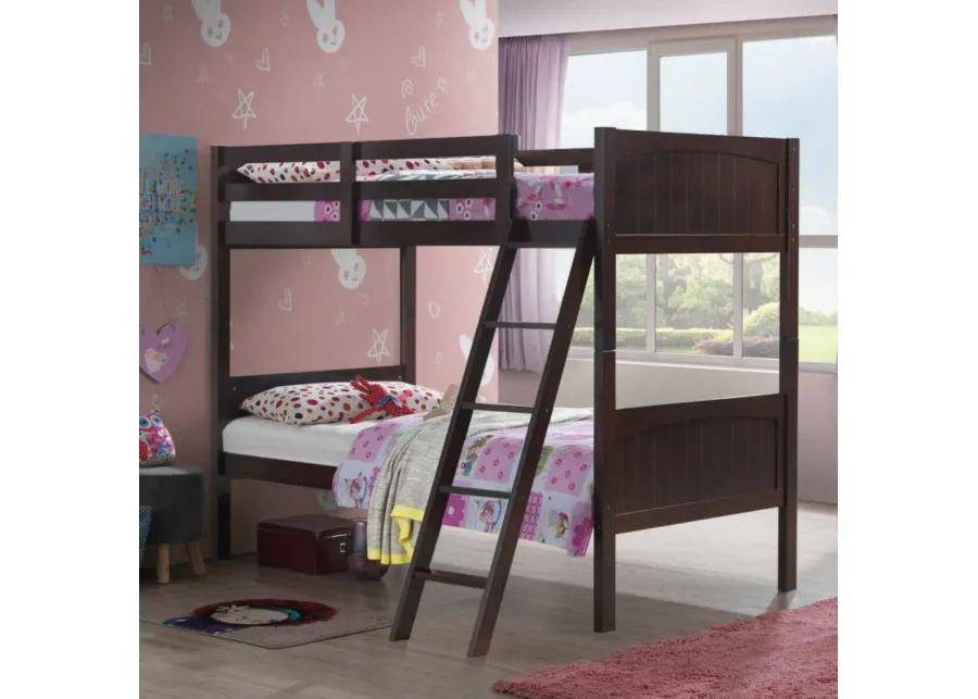 Twin Size Wooden Bunk Beds Convertible 2 Individual Beds