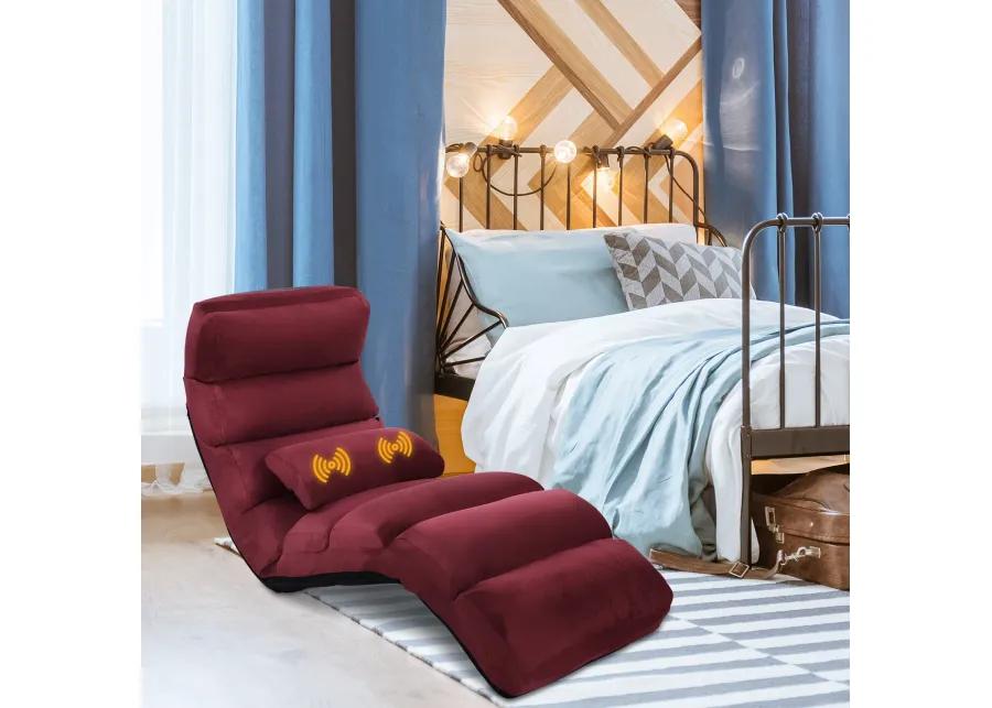 Stylish  Folding Lazy Sofa Chair with Pillow