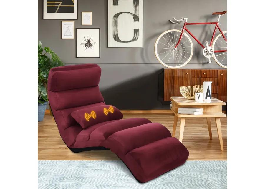 Stylish  Folding Lazy Sofa Chair with Pillow