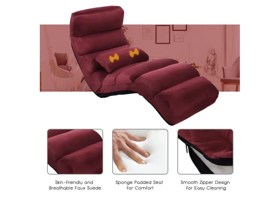 Stylish  Folding Lazy Sofa Chair with Pillow