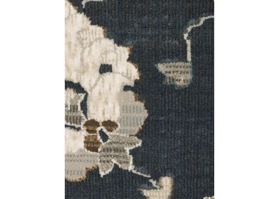 Ellington 6'7" x 9'6" Blue Rug